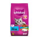 Ração Whiskas para Gatos Adultos Sabor Peixe - 900g