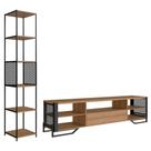 Rack 1 Gaveta Estante Com Prateleira Industrial 17x23 Mell Preto Pp Mell Preto