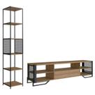 Rack 1 Gaveta Estante Com Prateleira Industrial 17X23 Mell Preto PP