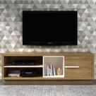 Rack 1 Porta Para Tv 42 Polegadas RA2002 Natural Off White Tecno Mobili