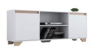 Rack 135cm Benevello 2030 Branco/Siena Quiditá