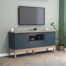 Rack 135cm Colonial X41 Cm 2 Portas 1 Gaveta