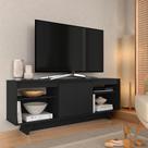 Rack 1,60m 55 Polegadas Tulum Preto - Móveis Arapongas Rack 1,60m 55 Polegadas Tulum Preto - Móveis Arapongas