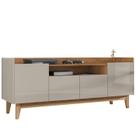 Rack 4 Portas Para TV 60 Polegadas 011071 Off White Cedro DCASA Rack 4 Portas Para TV 60 Polegadas 011071 Off White Cedro DCASA
