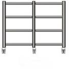 Rack Airon HT-100.07 cor Black + Rodízios R7,5