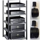 Rack Airon HT 50.03 Black com Rodízios Rack Airon HT 50.03 Black com Rodízios