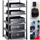 Rack Airon HT 50.03 com Rodízios + Canaleta Black Rack Airon HT 50.03 com Rodízios + Canaleta Black