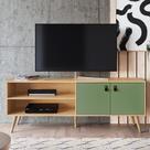 Rack Amber 2 PT Savana e Alecrim 160 cm Rack Amber 2 PT Savana e Alecrim 160 cm