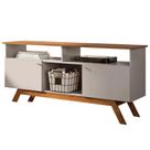 Rack Amsterda para TV até 50 Polegadas 2 Portas Tebarrot Cor Off White Nature