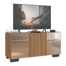 Rack Até 32 Polegadas Com Espelhos Mp1079 Rustic preto