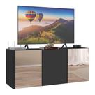 Rack Até 32 Polegadas Suspenso Com Espelhos Mp1077 Preto Preto