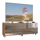 Rack Até 50 Polegadas Com Rodízios E Espelhos Mp1080 Rustic Rustic