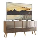 Rack Até 50 Polegadas Retrô Com Espelhos Mp1082 Rustic natural