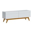 Rack Bancada 2 Gavetas 146cm Amy Branco Acetinado G29 - Gran Belo