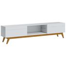 Rack Bancada 2 Gavetas 180cm Amy Branco Acetinado G29 - Gran Belo