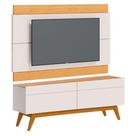 Rack Bancada 2 Gavetas E Painel Para Tv Classic 1.4 Off White Nature - Imcal