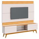 Rack Bancada 2 Gavetas e Painel para Tv Classic 1.8 Off White Nature - Imcal