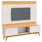 Rack Bancada 2 Gavetas e Painel para Tv Classic 1.8 Off White Nature - Imcal