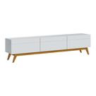 Rack Bancada 3 Gavetas 180cm Amy Branco Acetinado G29 - Gran Belo