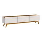 Rack Bancada 3 Gavetas 180cm Amy Off White/Freijó G29 - Gran Belo