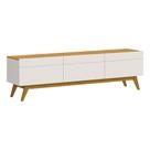 Rack Bancada 3 Gavetas 218cm Amy Off White/Nature G29 - Gran Belo