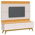Rack Bancada 3 Gavetas e Painel para Tv Classic 1.8 Off White Nature - Imcal Rack Bancada 3 Gavetas e Painel para Tv Classic 1.8 Off White Nature - Imcal