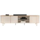 Rack Bancada 75 Pol 241 Cm Mdf Ariana Off White Dj Moveis Off White