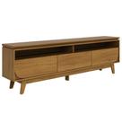 Rack Bancada 75 Polegadas 3 Gavetas 200 Cm Selene Madetec Cumaru