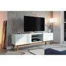 Rack Bancada Ambiente Classic 2 Gavetas 1.8 Branco Acetinado - Imcal