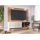Rack Bancada Ambiente Noronha 1.8 E Painel Para Tv Extensivo Leme Freijó Off White Matte - Colibri