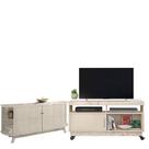 Rack Bancada Artur com Aparador para Sala Buffet Mônaco Calacata Off White Madetec
