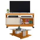 Rack Bancada Artur Com Mesa De Centro Frizz Cinamomo Off White - Madetec