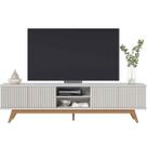 Rack Bancada Bastião 4 Portas MDP Para TV até 75" Polegadas