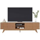 Rack Bancada Bastião 4 Portas MDP Para TV até 75" Polegadas