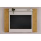 Rack Bancada c/ Painel p/ TV até 50 Pol Trend Ripado Extensível 108x136cm Cedro/Bali - DJ Móveis