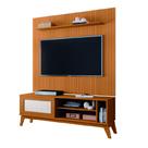 Rack Bancada Caribe Com Painel Para TV Até 55 Polegadas 1,34m Avante Cedro Ripado Impressão 3D EDN