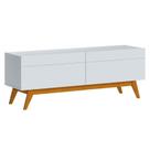 Rack Bancada Classic 2 Gavetas 1.4 Branco Acetinado - Imcal Rack Bancada Classic 2 Gavetas 1.4 Branco Acetinado - Imcal
