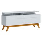 Rack Bancada Classic 2 Gavetas Com Nicho 1.4 Branco Acetinado - Imcal Rack Bancada Classic 2 Gavetas Com Nicho 1.4 Branco Acetinado - Imcal