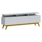 Rack Bancada Classic 3 Gavetas com Nicho 1.8 Branco Acetinado - Imcal