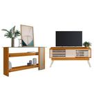 Rack Bancada Com Aparador Frizz 1.5 Cinamomo Off White - Madetec