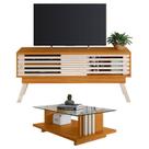 Rack Bancada com Mesa de Centro Frizz 1.5 Cinamomo Off White Madetec