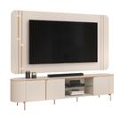 Rack Bancada com Painel Led Para TV Até 75 Polegadas Lívia Off White