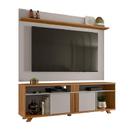 Rack Bancada com Painel para TV até 70 Polegadas 1,80m Freijó / Off White Notável