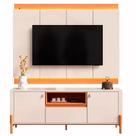 Rack Bancada Com Painel Para Tv De Até 75 100% Mdf Holanda Jequitiba-off White Rack Bancada Com Painel Para Tv De Até 75 100% Mdf Holanda Jequitiba-off White