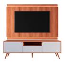 Rack Bancada Com Painel Para Tv De Até 75 Com Led Tina Jequitiba-off White