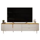 Rack Bancada de TV 75 Pol 241cm Celi D04 Bali/Cedro - Mpozenato
