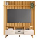 Rack Bancada Essenza Com Painel Ripado You Cinamomo Off White - Hb Móveis