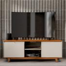 Rack Bancada Flow Cor: Off white/Freijo