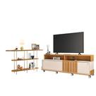 Rack Bancada Graci Com Aparador Infinity Off White Cinamomo Hb Móveis