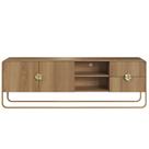 Rack Bancada Organica TV 65 Polegadas 180 Cm 28076 Artesano Hanover Dourado Rack Bancada Organica TV 65 Polegadas 180 Cm 28076 Artesano Hanover Dourado